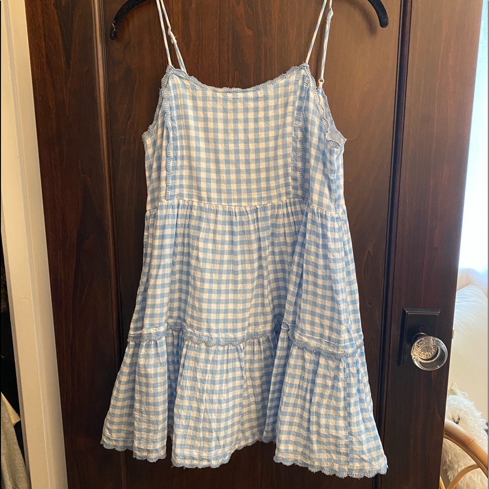 Urban Outfitters Blue Patch Work Dress